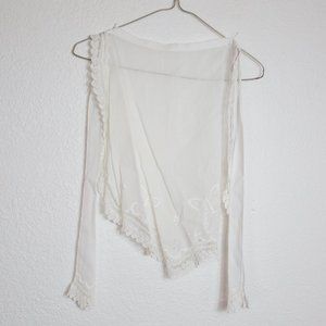 Rare Antique White Servant's Apron